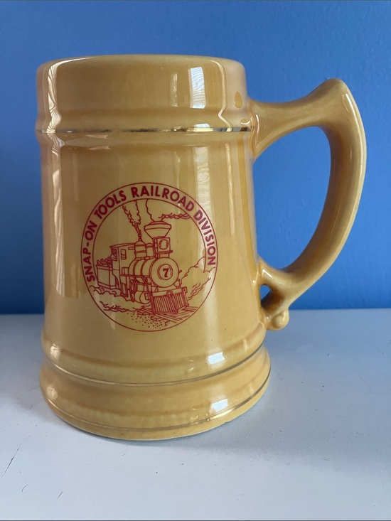 Lindor Anson Other - Vintage Snap-On Tools Railroad Division Lindor Anson Yellow Ceramic Mug
